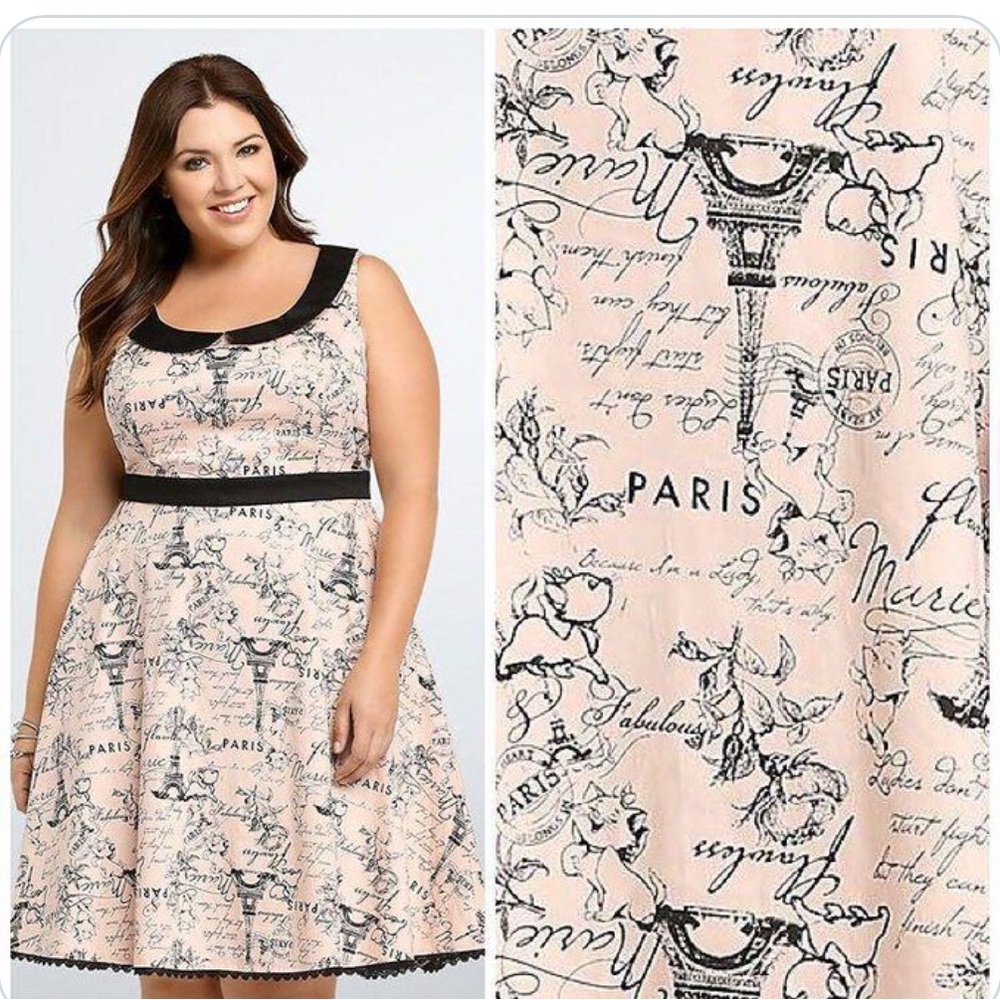 Disney Dress with Marie from the Aristocats and pix of Paris  size 26